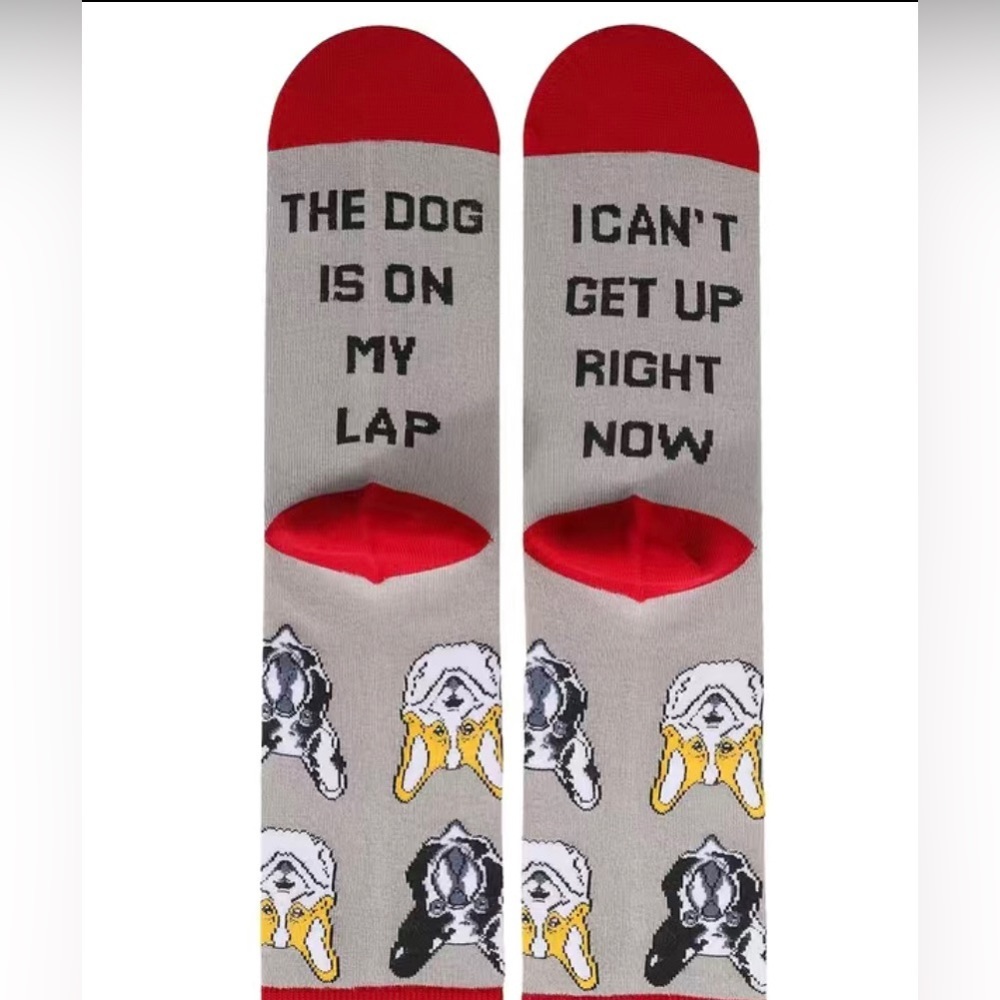🐶 New! The Dog is on My Lap Socks